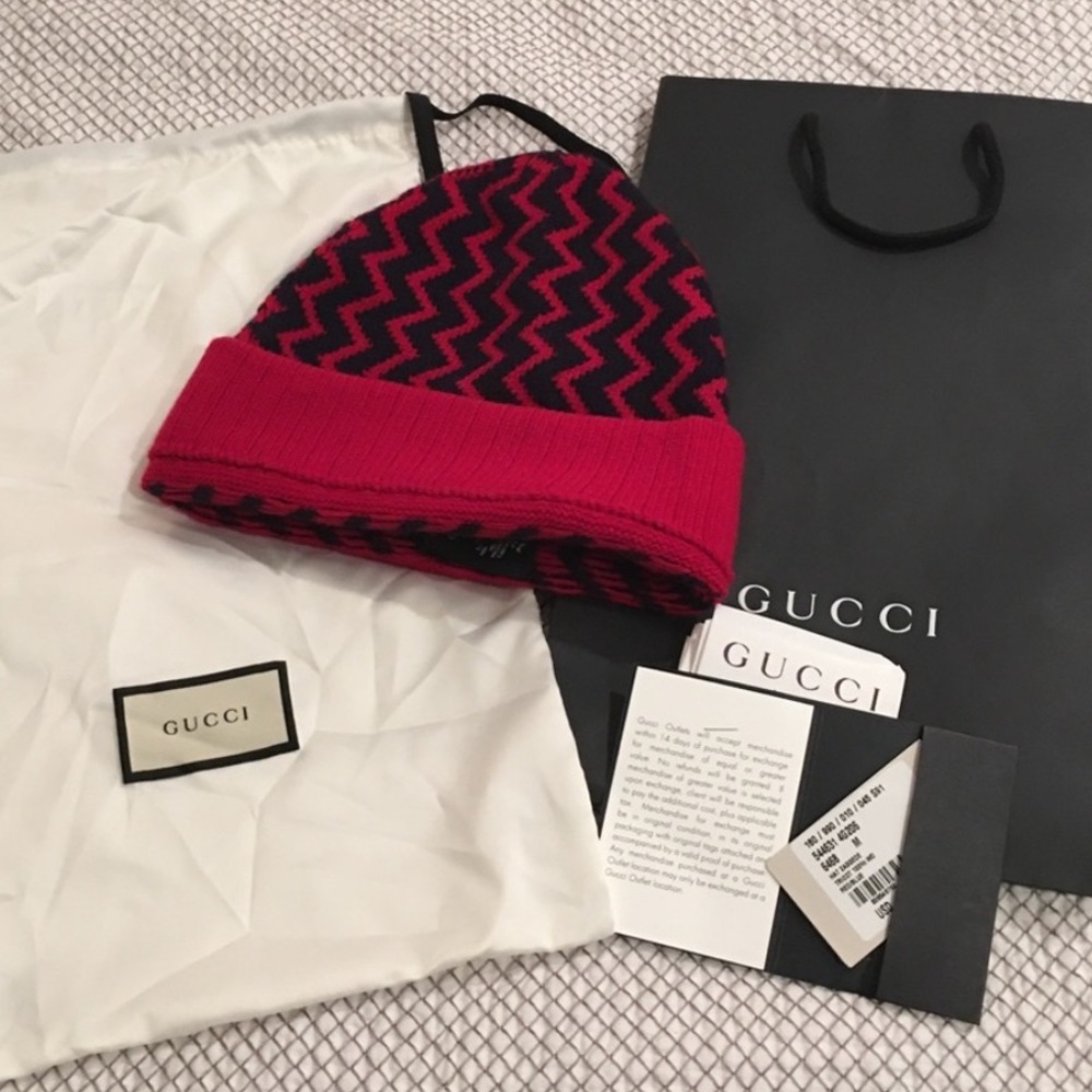 Gucci Zaggede Red/Blue Hat